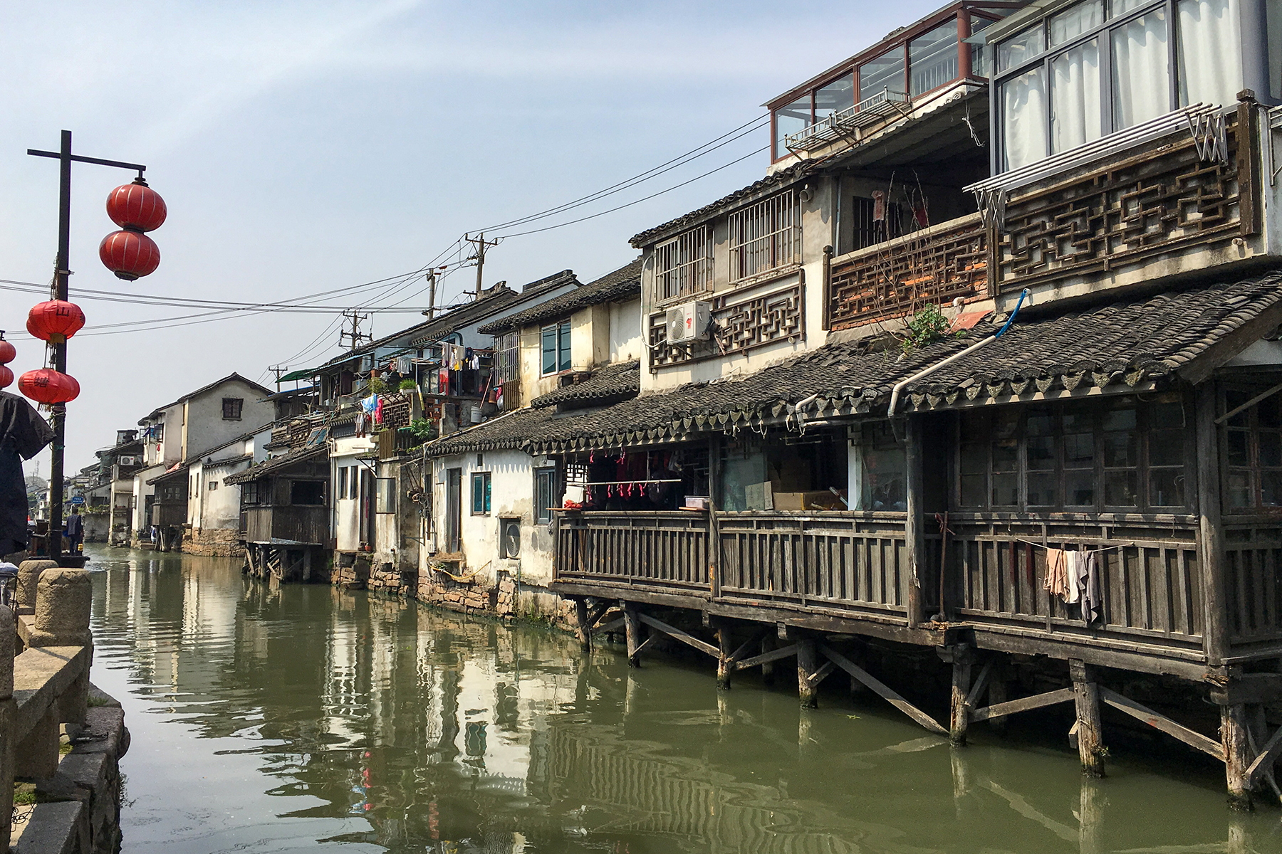Shantang River dan rumah tradisional tepi terusan di Suzhou